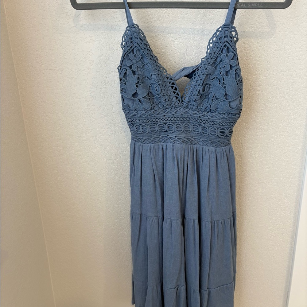 Windsor Dusty Blue Lace Dress